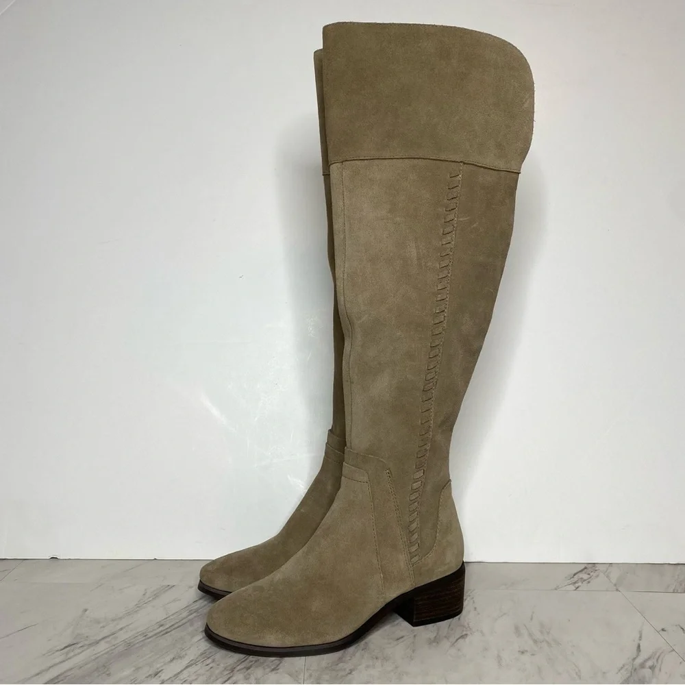 New! Vince Camuto Tan Kreston Over The Knee Boot 5 1/2 M